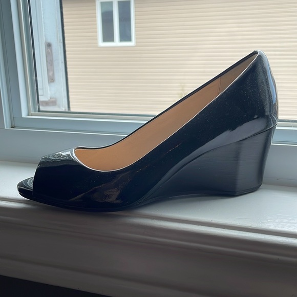Cole Haan black patent prep toe size 6.5 - Picture 3 of 6